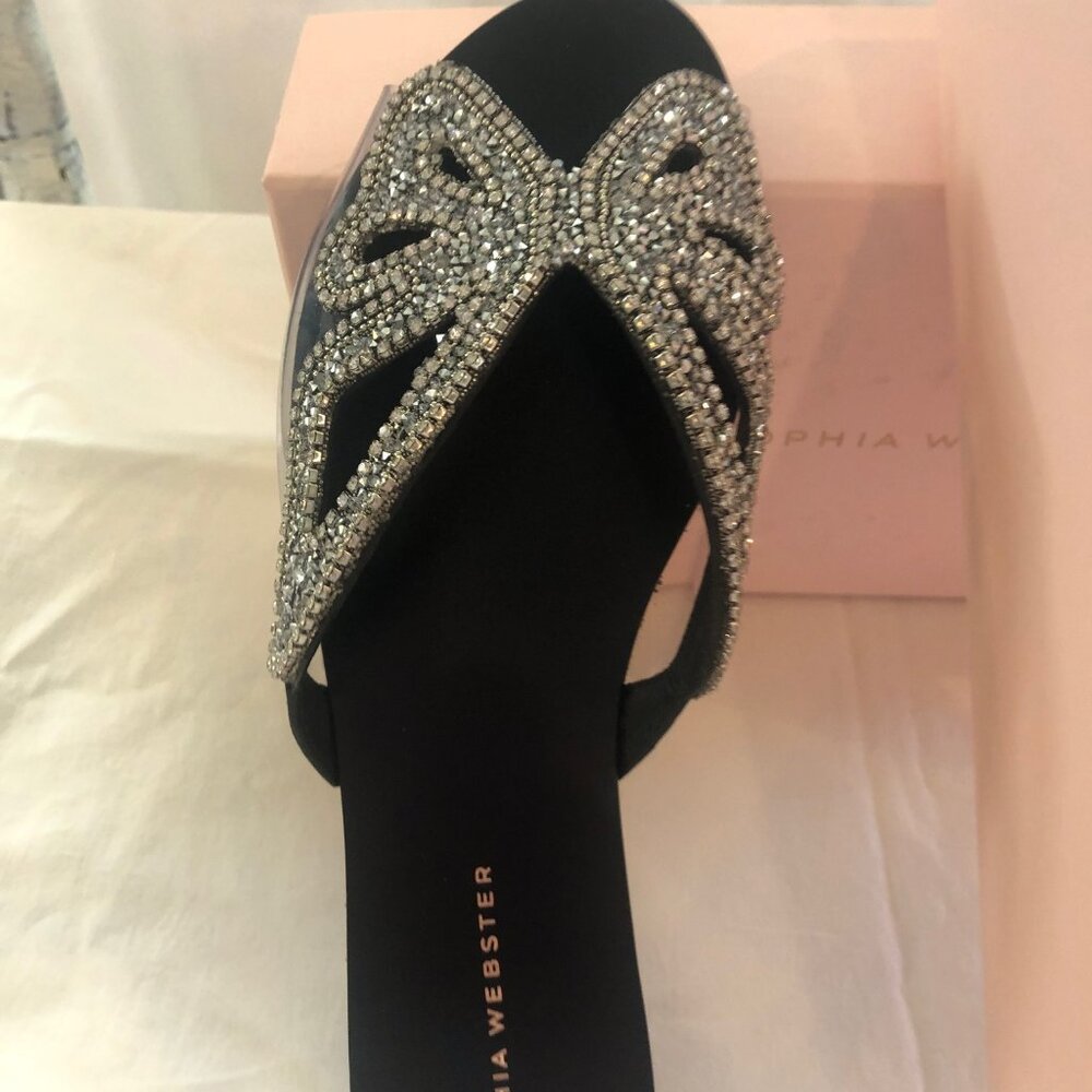 Sophia Webster Crystal Butterfly slides